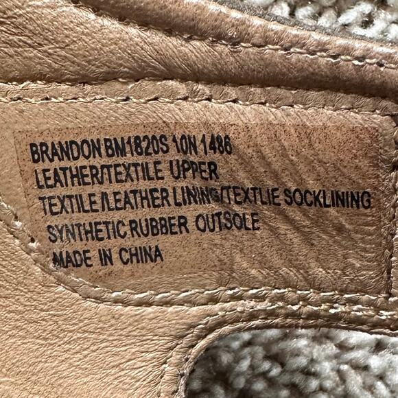 Abeo Brandon Neutral Leather Fisherman Sandals Leather Brown Mens 10 Bio Systems - Picture 15 of 15